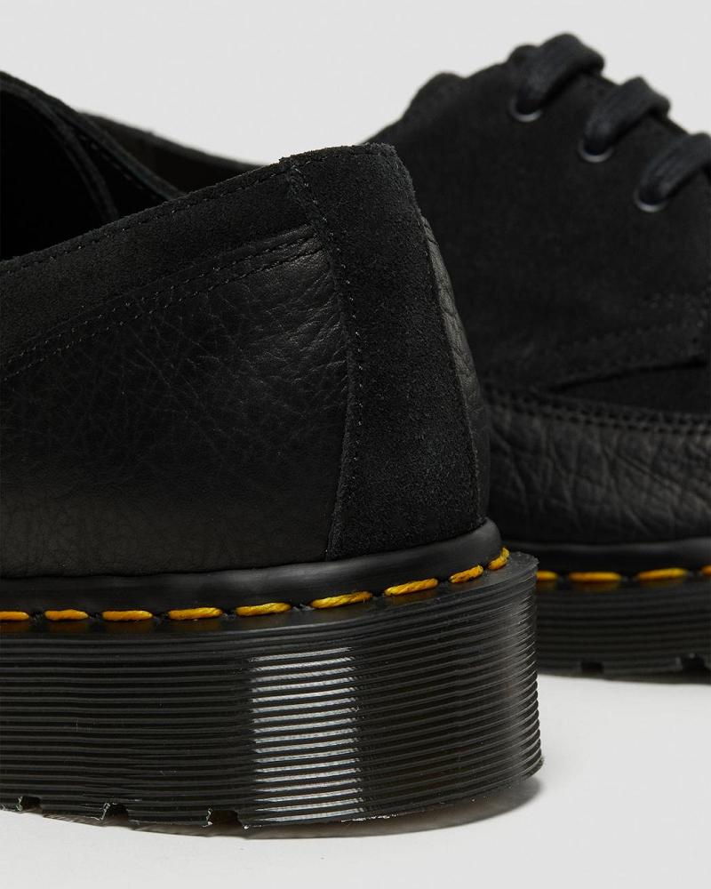 Dr Martens 1461 Guard Made in England Leren Veterschoenen Heren Zwart | NL 234DFM